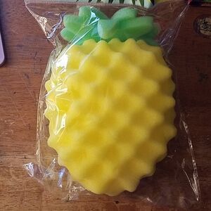 Pineapple Sponge 7" x 4" Yellow & Green
